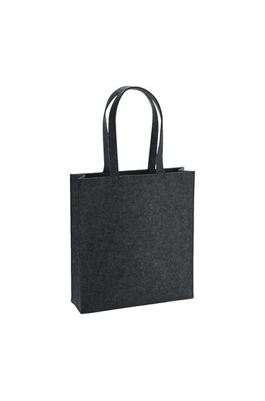 BagBase Felt Tote Bag - Charcoal Melange