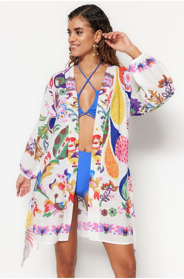 Kimono & Caftan - White - Regular fit