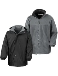 جاكيت رجالي فليس مضاد للوبر مقاوم للريح والماء  - 1