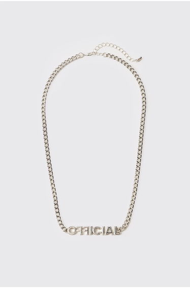 Official Pendant Chain Necklace - silver