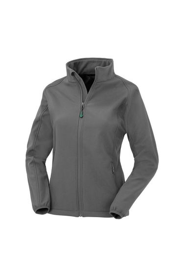 Result Genuine Recycled Womens/Ladies Softshell Printable Jacket - Workguard Grey