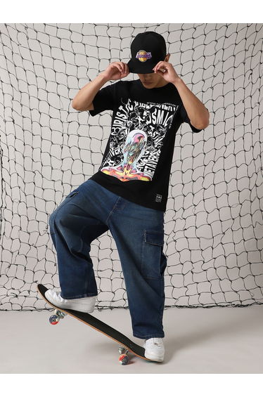 Front Graphic Print Relaxed Fit T-Shirt