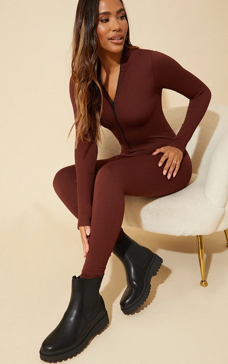 Black  Pu Round Toe Chelsea Ankle Boots