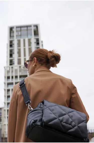 Baby Nova Compact Quilted Changing Bag in Black