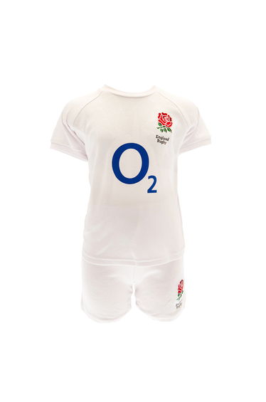 England RFU Baby Home Kit T-Shirt & Shorts Set - White
