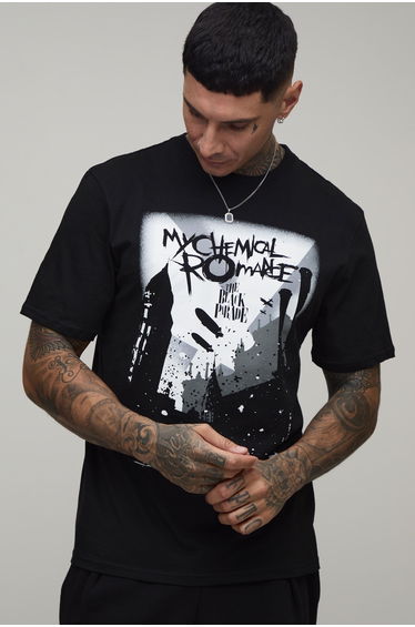 Tall Regular My Chemical Romance Black Parade License Print T-shirt - black