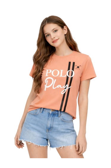 Teen Girls Logo Print Cotton T-Shirt