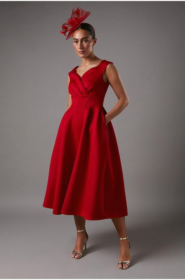 Bardot Scuba Midi Dress