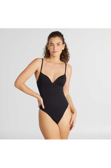Microfibre bodysuit Black