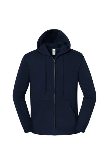 Fruit of the Loom Unisex Adult Iconic Premium Full Zip Hoodie - Deep Navy