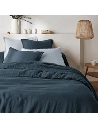WASHED LINEN Plain Pillowcase or Bolster Case - 6