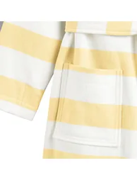 روب أطفال قطن مخطط  - 4