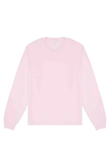 Bella + Canvas Adult Heavyweight Boxy Long-Sleeved T-Shirt - Soft Pink