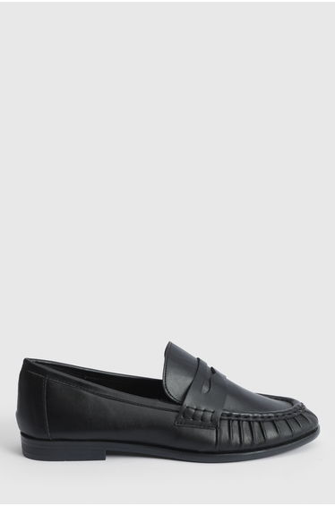 Grace Faux Leather Grandad Loafers