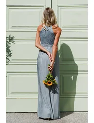 TFNC Serene Lace Sage Maxi Dress - 2