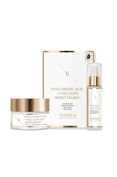 Hyaluronic acid & Collagen Day Cream 50ml + Hyaluronic acid & Collagen Serum - 60ml + Hyaluronic Acid & Collagen Mask - 3 sheets