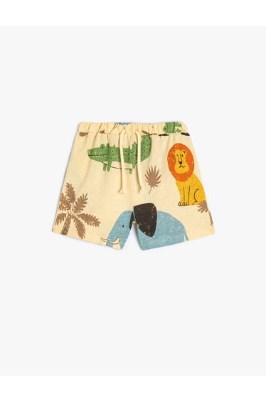 Printed Cotton Shorts