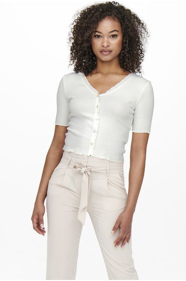 ONLLAILA S/S BUTTON TOP JRS