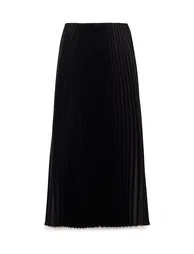Touché Black Pleated Midaxi Skirt - 5