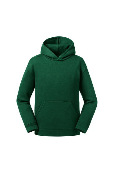 Russell Kids/Childrens Authentic Hooded Sweatshirt - Bottle Green
