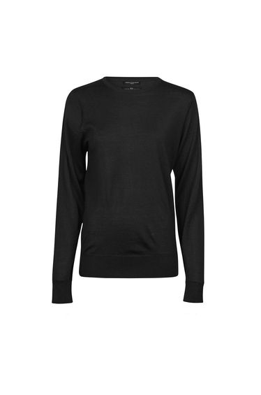 Tee Jays Womens/Ladies Crew Neck Sweatshirt - Black