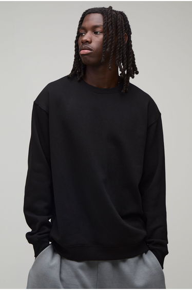 Oversized Linkin Park License Print Sweatshirt - black
