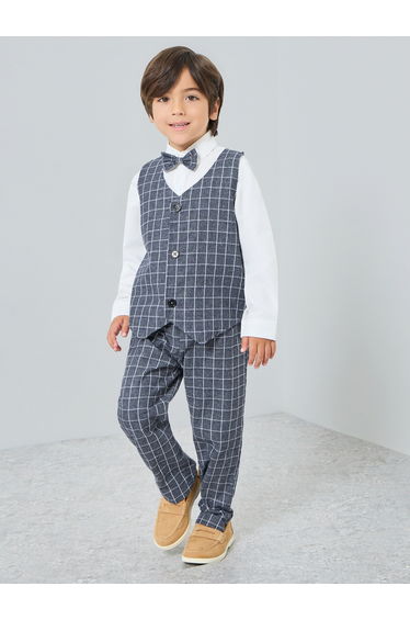 Boys Shirt with Shirt and Pants with Bow Set