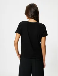 Glitter Detail T-Shirt - 2