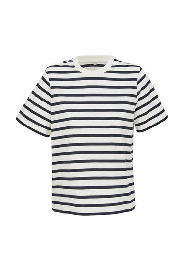 SOLS Womens/Ladies Legend T-Shirt - Off White/Navy
