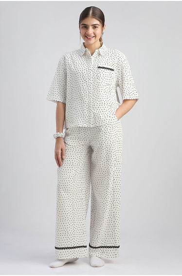 Wide Leg Pyjama Lounge Pants