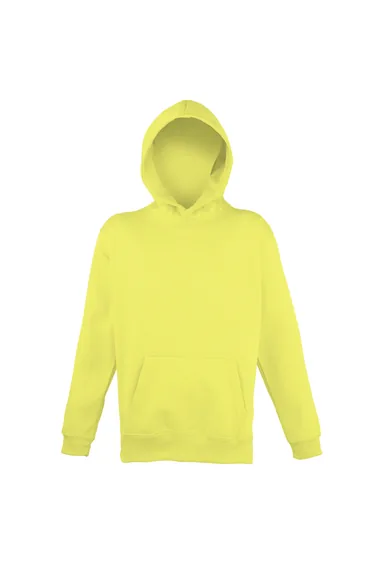 Awdis Childrens Unisex Electric Hooded Sweatshirt / Hoodie / Schoolwear - Electric Yellow