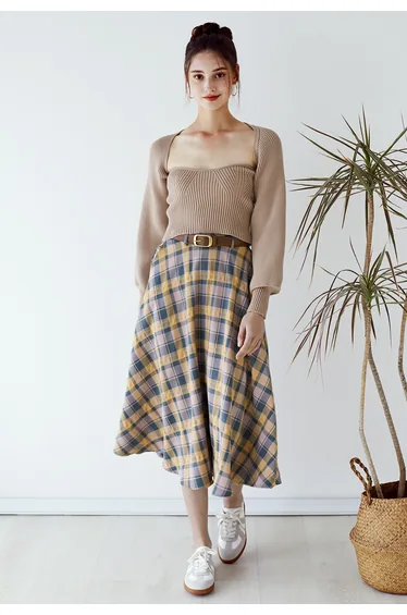 Strapless Knit Top and Sweater Sleeve Set in Sand