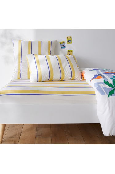 Labhar Child's Washed Cotton Fitted Sheet with 25cm Flap