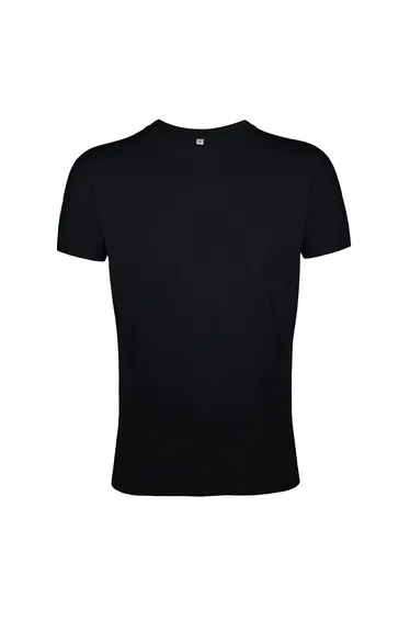 SOLS Mens Regent Slim Fit Short Sleeve T-Shirt - Deep Black