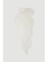 Bow Neck Tulle And Ponte Jersey Bodysuit - 3