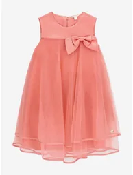 Guess Girls Bow Ceremony Dress in Pink