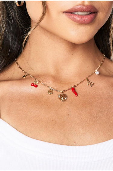 Summer Charm Necklace - gold