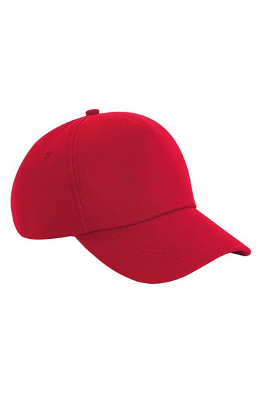 Beechfield Authentic 5 Panel Cap - Classic Red