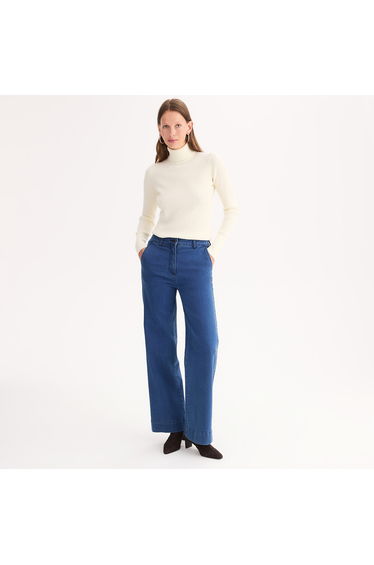 Fine Ribbed Turtleneck Jumper/Sweater