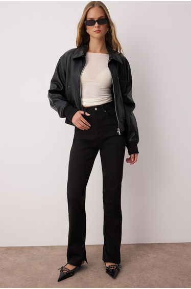 Jeans - Black - Bootcut