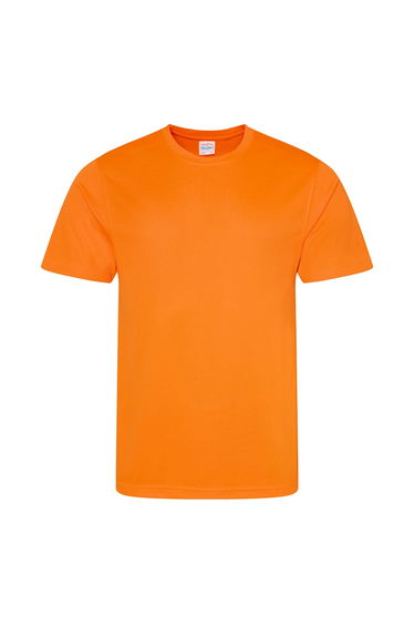 AWDis Just Cool Mens Performance Plain T-Shirt - Electric Orange