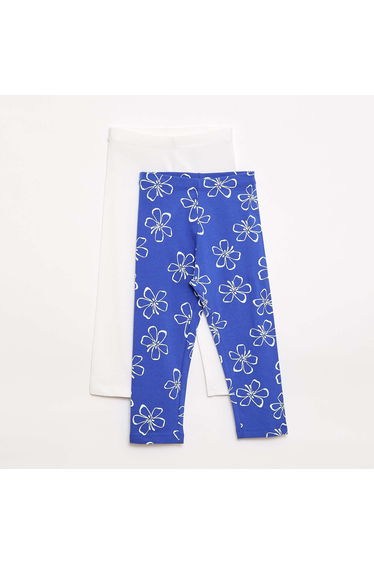 2-Pack of Short Leggings WHITE