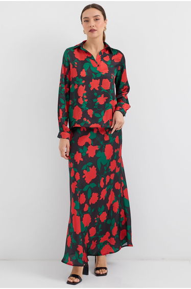BDART Long Sleeve Floral Two-Piece Coord Set