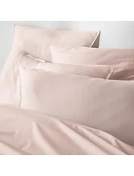 شرشف سرير بقطن مغسول سادة - 3