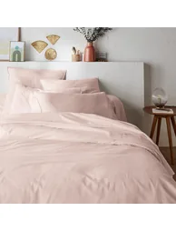 شرشف سرير بقطن مغسول سادة - 2