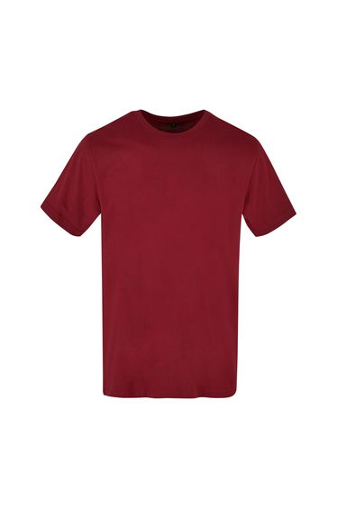 Mens Basic Round Neck T-Shirt - Cherry