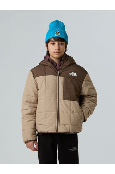 The North Face Boys Reversible Shasta Hooded Jacket in Beige