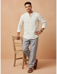 Men Solid Regular Fit Cotton Shirt - 5