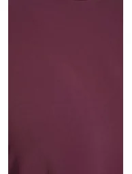 Purple Elastic Arms Wide Leg Aerobin Tunic-Pants Woven Suit - 5