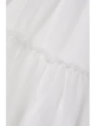 فستان بقماشه التول أبيض - 2